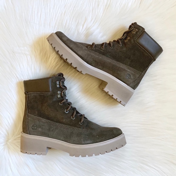 Timberland Carnaby Cool 6” Olive Suede Boots - Picture 7 of 8